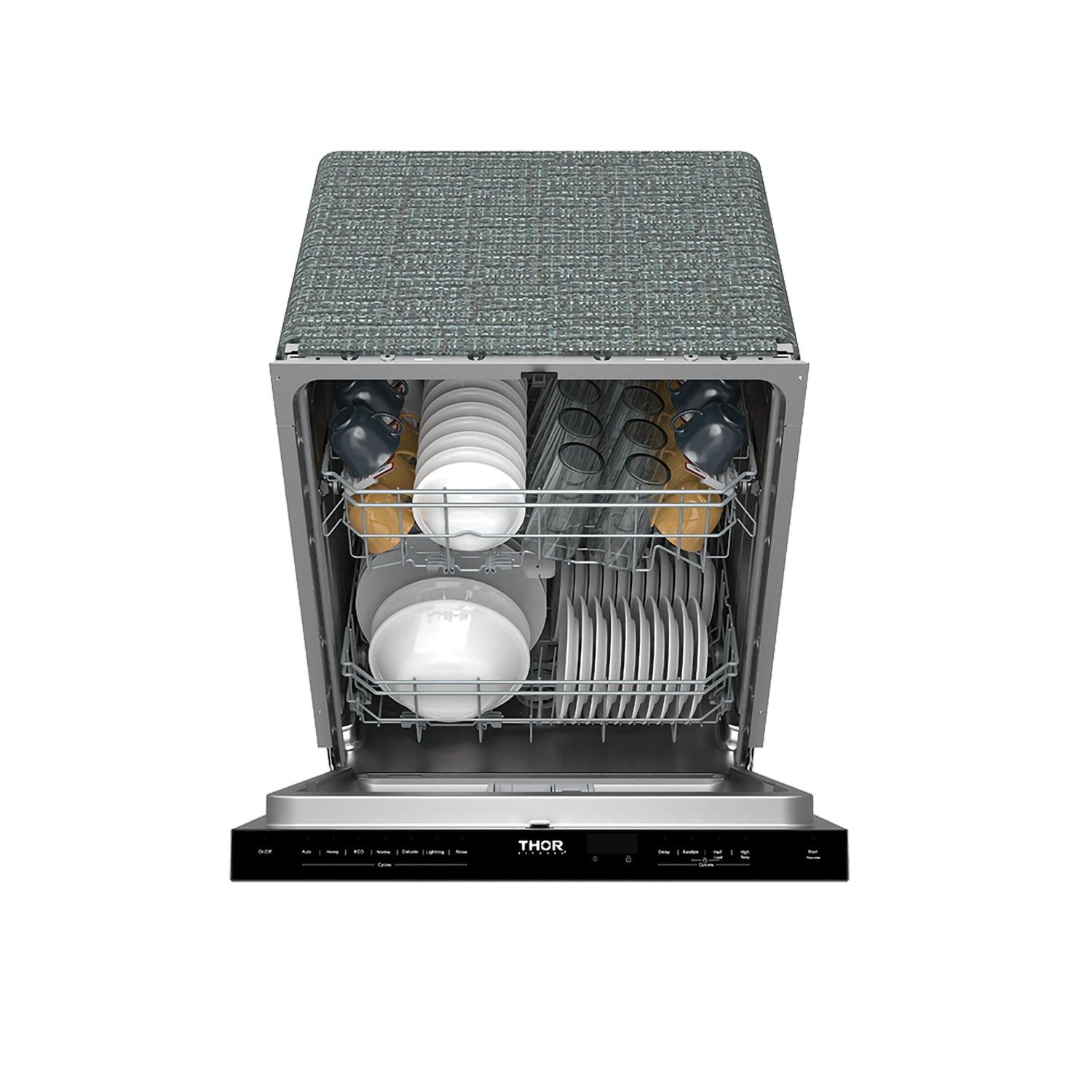 Thor Kitchen TDW24PT 24 Inch Built-In Top Control Dishwasher With Pocket Handle - Stainless Steel
