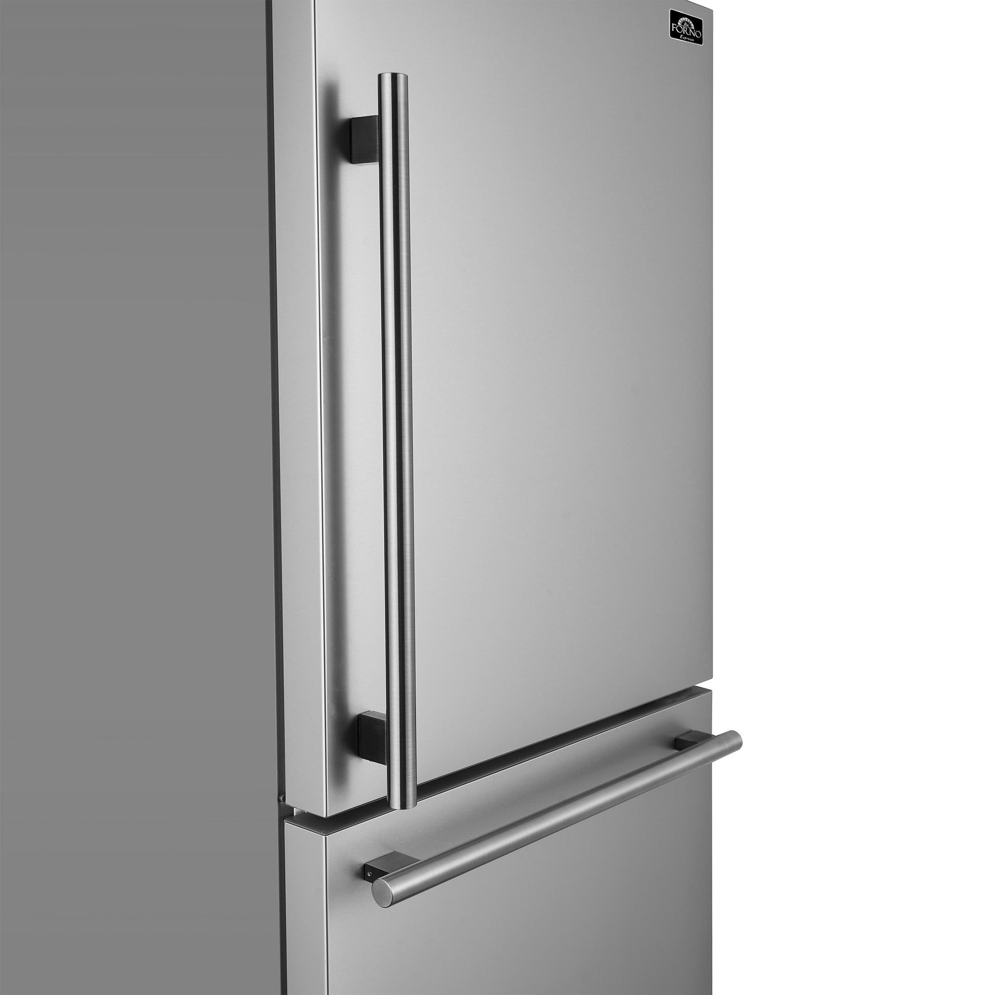 Forno FFFFD178531S Forno Milano Espresso 31-Inch Bottom Freezer Refrigerator, Stainless Steel, 17.2 Cu.Ft Capacity, Right Swing Door, Energy Efficient