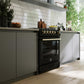 Forno FFSGS111630BLK Forno Leonardo Espresso 30-Inch Black Gas Range, 5 Burners, 39,500 Btu, 5 Cu.Ft Convection Oven