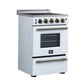 Forno FFSEL606924WHT Forno Loiano 24 Inch Freestanding Electric Range In White