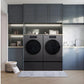 Lg DLGX9901B Lg Signature 9.0 Cu. Ft. Mega Capacity Smart Front Load Gas Dryer With Built-In Intelligence, Turbosteam® And Touch Lcd Control