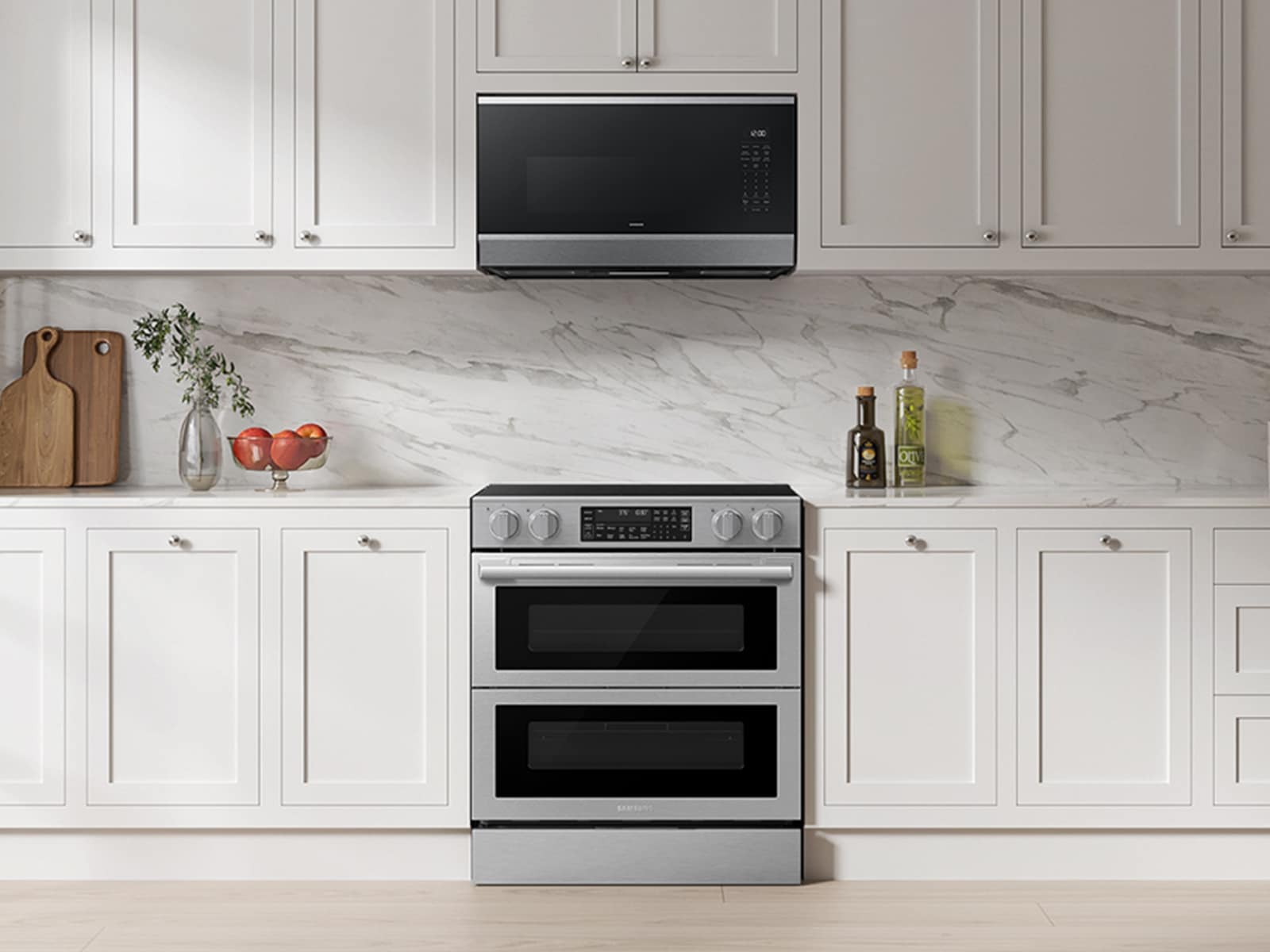 Samsung NSE90H63DRAA Bespoke Smart Slide-In Electric Range Flex Duo™ Oven Pro Style Design Dual True Convection