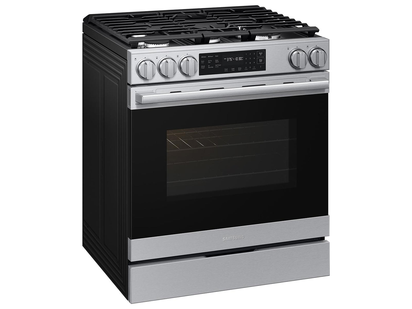 Samsung NSG80H60SR Bespoke Smart Slide-In Gas Range Pro Style Design Air Fry Max True Convection