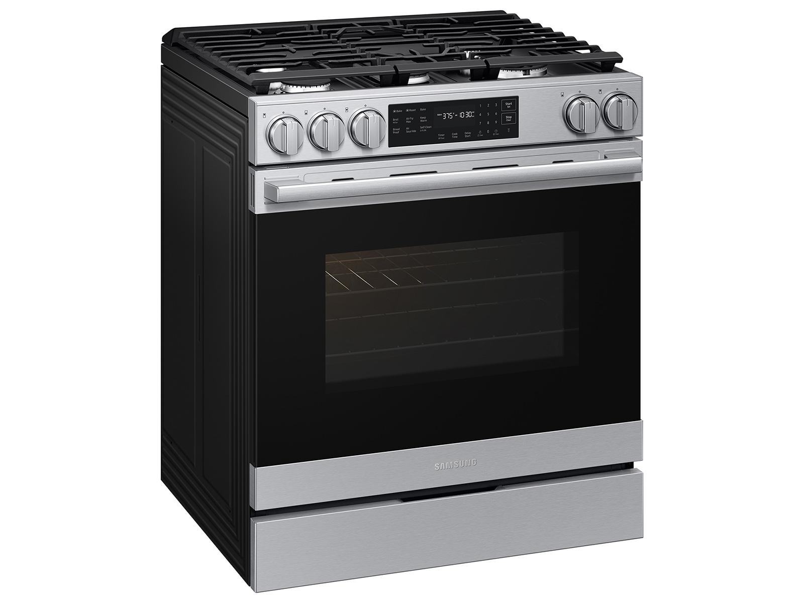 Samsung NSG80H60SR Bespoke Smart Slide-In Gas Range Pro Style Design Air Fry Max True Convection