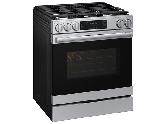 Samsung NSG80H60SR Bespoke Smart Slide-In Gas Range Pro Style Design Air Fry Max True Convection