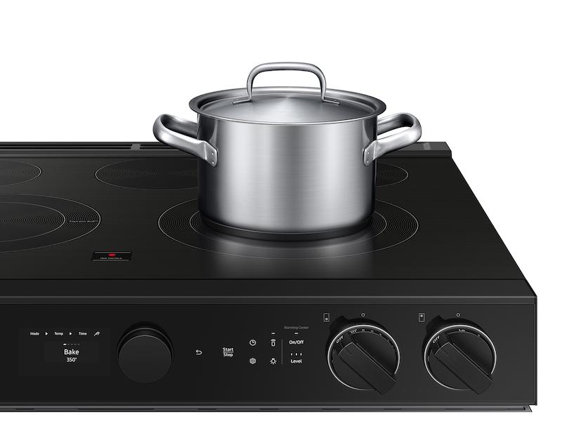 Samsung NSE6DG8700SR Bespoke 6.3 Cu. Ft. Smart Slide-In Electric Range With Smart Oven Camera & Illuminated Precision Knobs In Stainless Steel