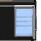 Forno FODKT2551BLK Forno All Aperto 87,600 Btu Outdoor Kitchen, 4 Burners, Infrared Burners, Side Burner, Black Sintered Stone Countertops, Gas Pizza Oven, Sink Module, Bar & Beverage Center