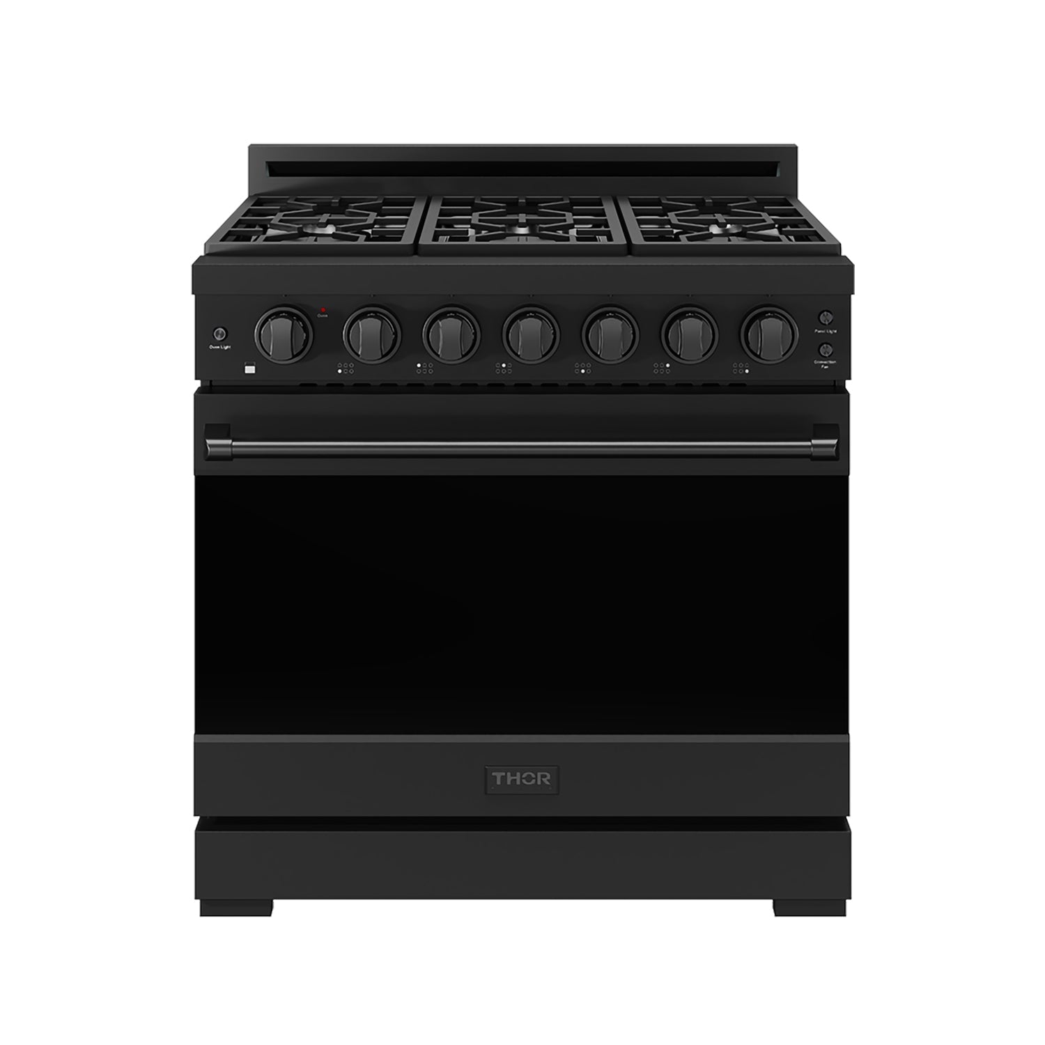 Thor Kitchen RSG36PB 36 Inch Professional Gas Range With Precision Knob Control In Black Gordon Ramsay Series