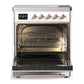 Ilve UMIB30NR3RAP Ilve Umib30Nr3Rap Majestic Iii 30 Inch Induction Range With 4 Elements, 4 Cu. Ft. Oven Capacity (Triple Glass Door, Ral, Copper)