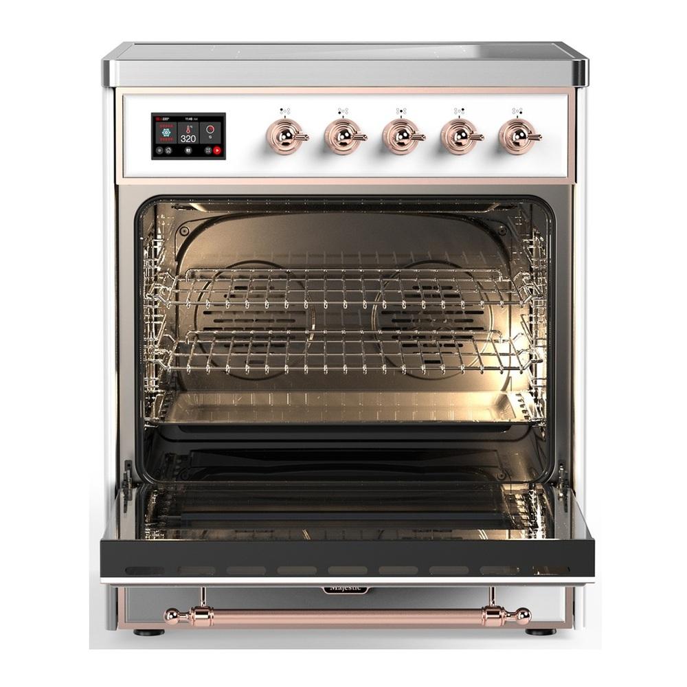 Ilve UMIB30NR3RAP Ilve Umib30Nr3Rap Majestic Iii 30 Inch Induction Range With 4 Elements, 4 Cu. Ft. Oven Capacity (Triple Glass Door, Ral, Copper)