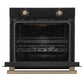 Forno FBOEL137030BLK Forno Vomero 30-Inch Wall Oven, Black, 5 Cu.Ft Capacity, 3550 Watts Convection, Mechanical Controls, Manuel Steam Clean