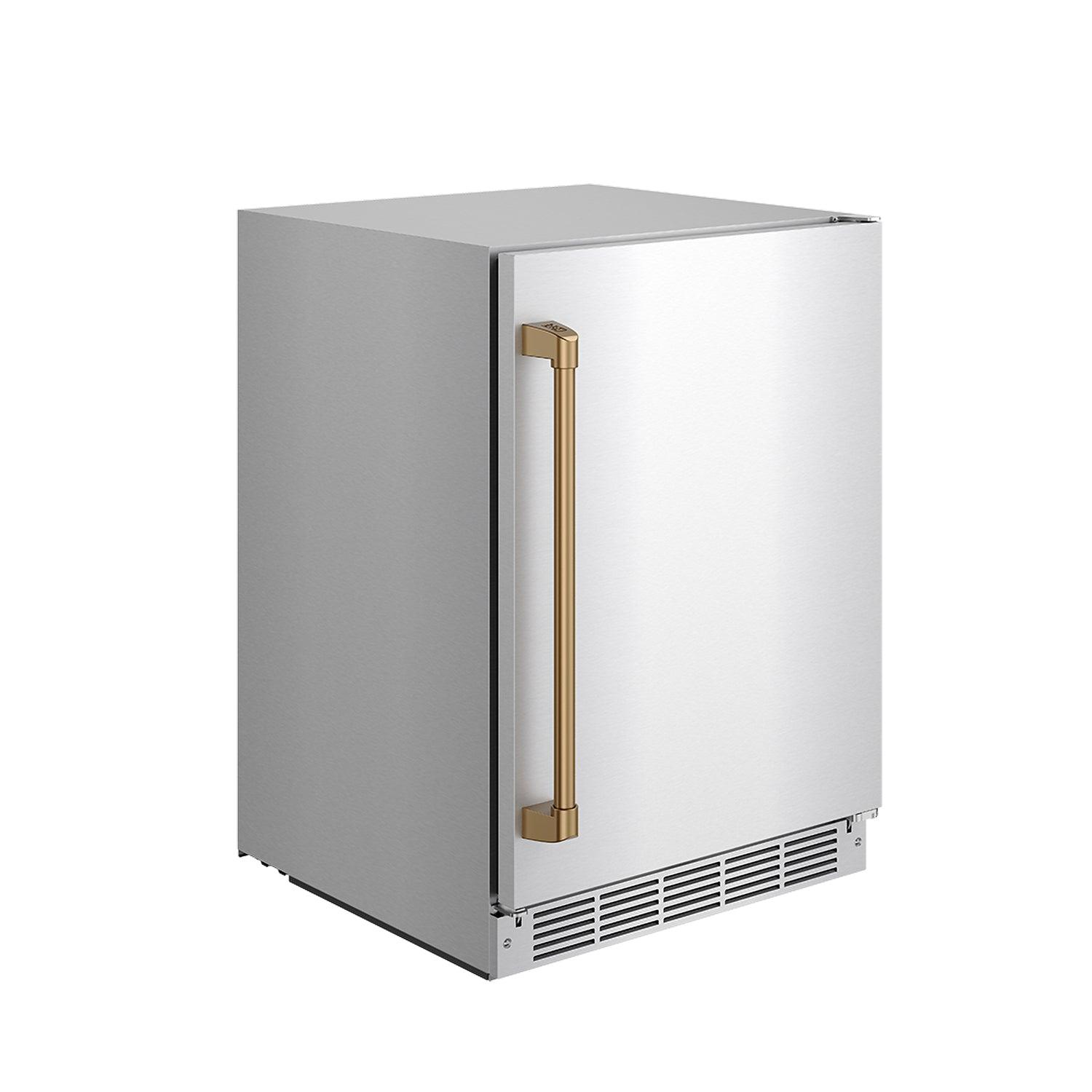 Thor Kitchen RBC24SSDBRZ Gordon Ramsay Collection 24 Inch Outdoor Undercounter Beverage Cooler In Stainless Steel/Bronze