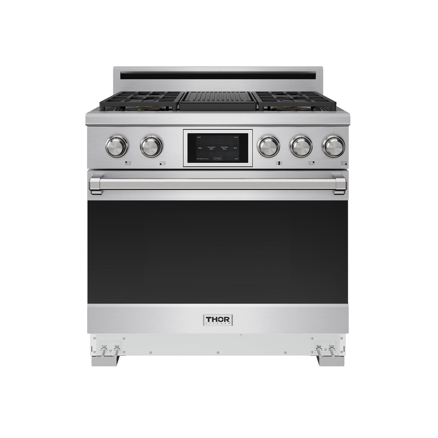 Thor Kitchen XRD36ELP 36 Inch X Series Professional Freestanding Dual Fuel Liquid Propane Range
