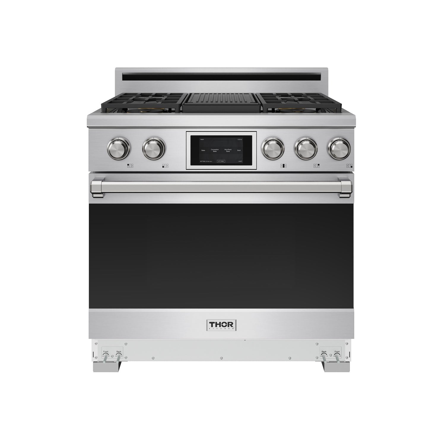Thor Kitchen XRD36ELP 36 Inch X Series Professional Freestanding Dual Fuel Liquid Propane Range