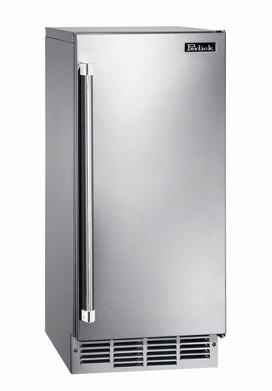 Perlick HP15CIL 15" Signature Series Clear Ice Maker With Pump, Stainless Steel Solid Door, Hinge Left, R290