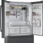 Bosch B36CT84SNB 800 Series, French Door Bottom Freezer, Multi Door, 36'', Black Inox-Antifingerprint