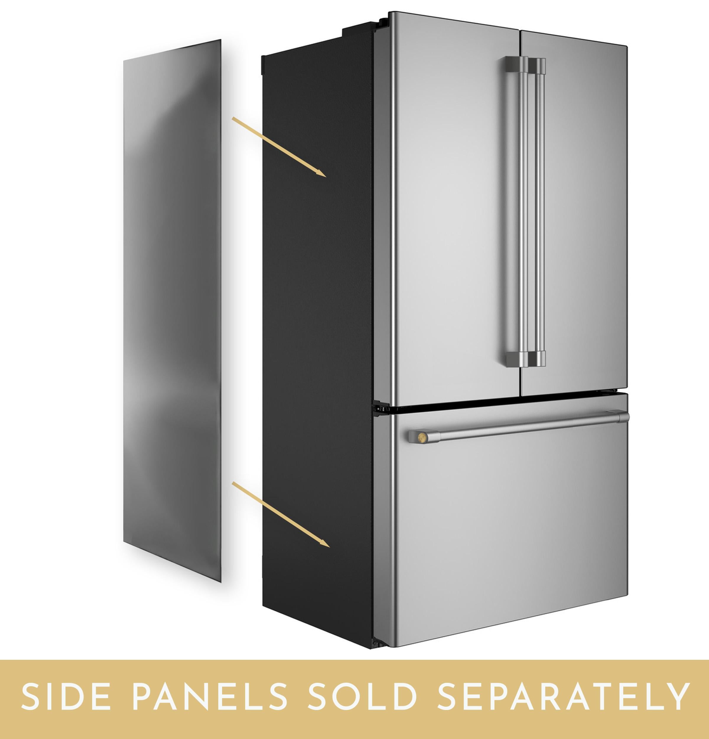 Monogram ZKLBLSCYSS Side Panels For French Door Bottom Freezer - Thumbnail 4