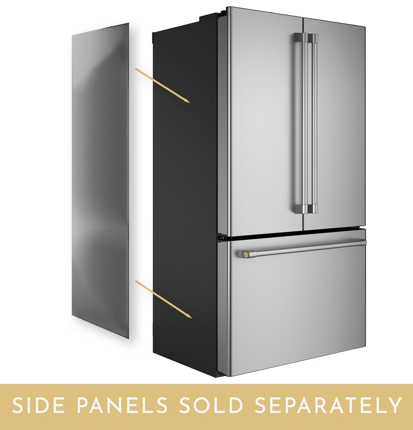 Monogram ZKLBLSCYSS Monogram Stainless Steel Side Panels For French Door Bottom Freezer - Left