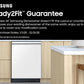 Samsung DW90F89T0U12 38 Dba Bespoke Smart Dishwasher With 3Rd Rack Washing System In White Glass