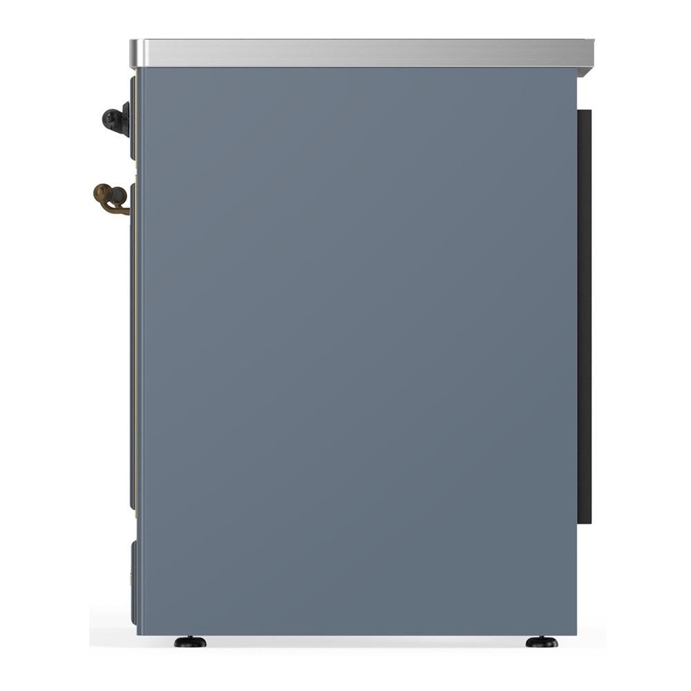 Ilve UMIB30NR3BGB Ilve Umib30Nr3Bgb Majestic Iii 30 Inch Induction Range With 4 Elements, 4 Cu. Ft. Oven Capacity (Triple Glass Door, Blue Grey, Burnished)