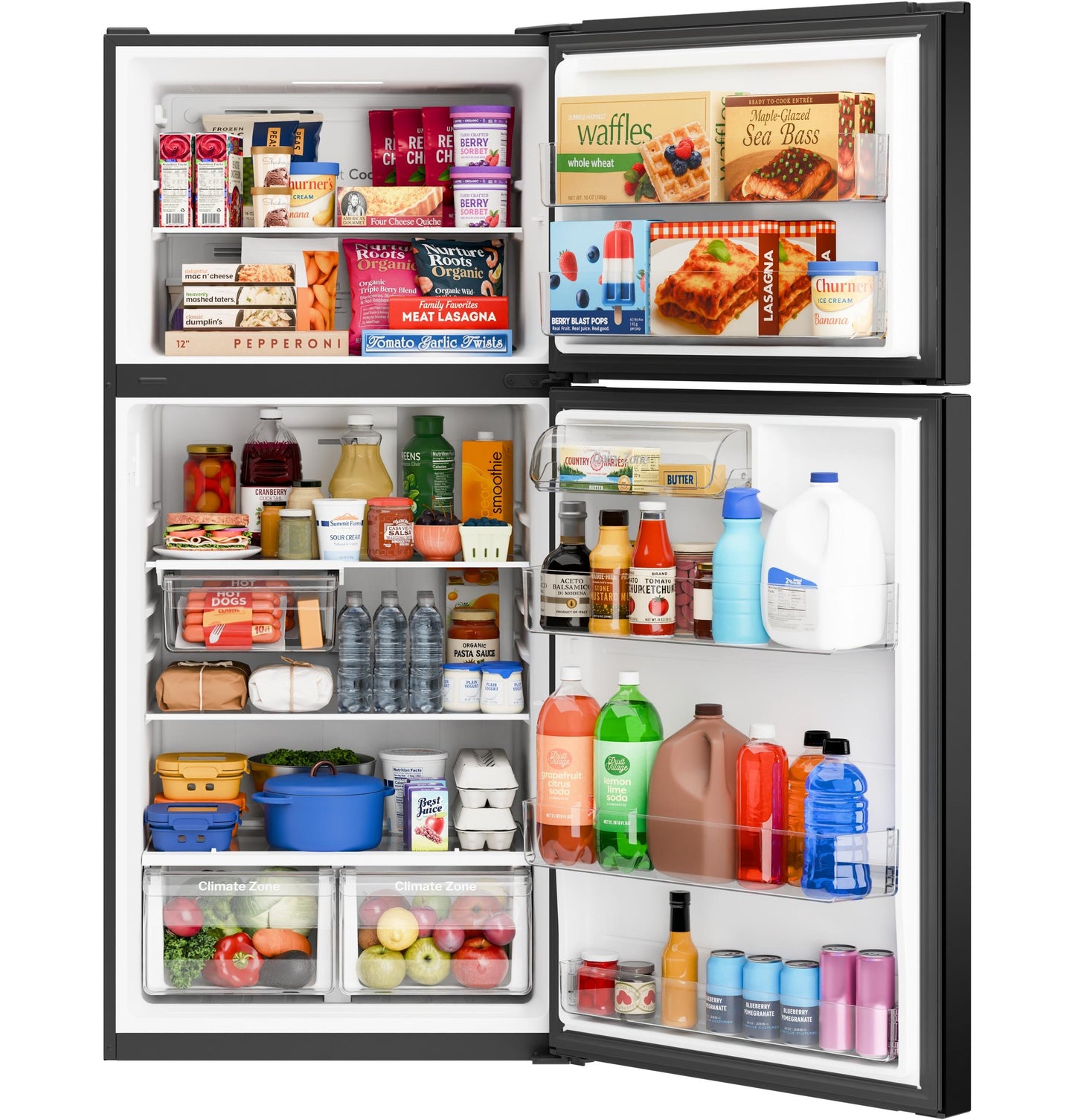 Ge Appliances GPS21KGZBB Ge® 21 Cu. Ft. Garage Ready Top-Freezer Refrigerator