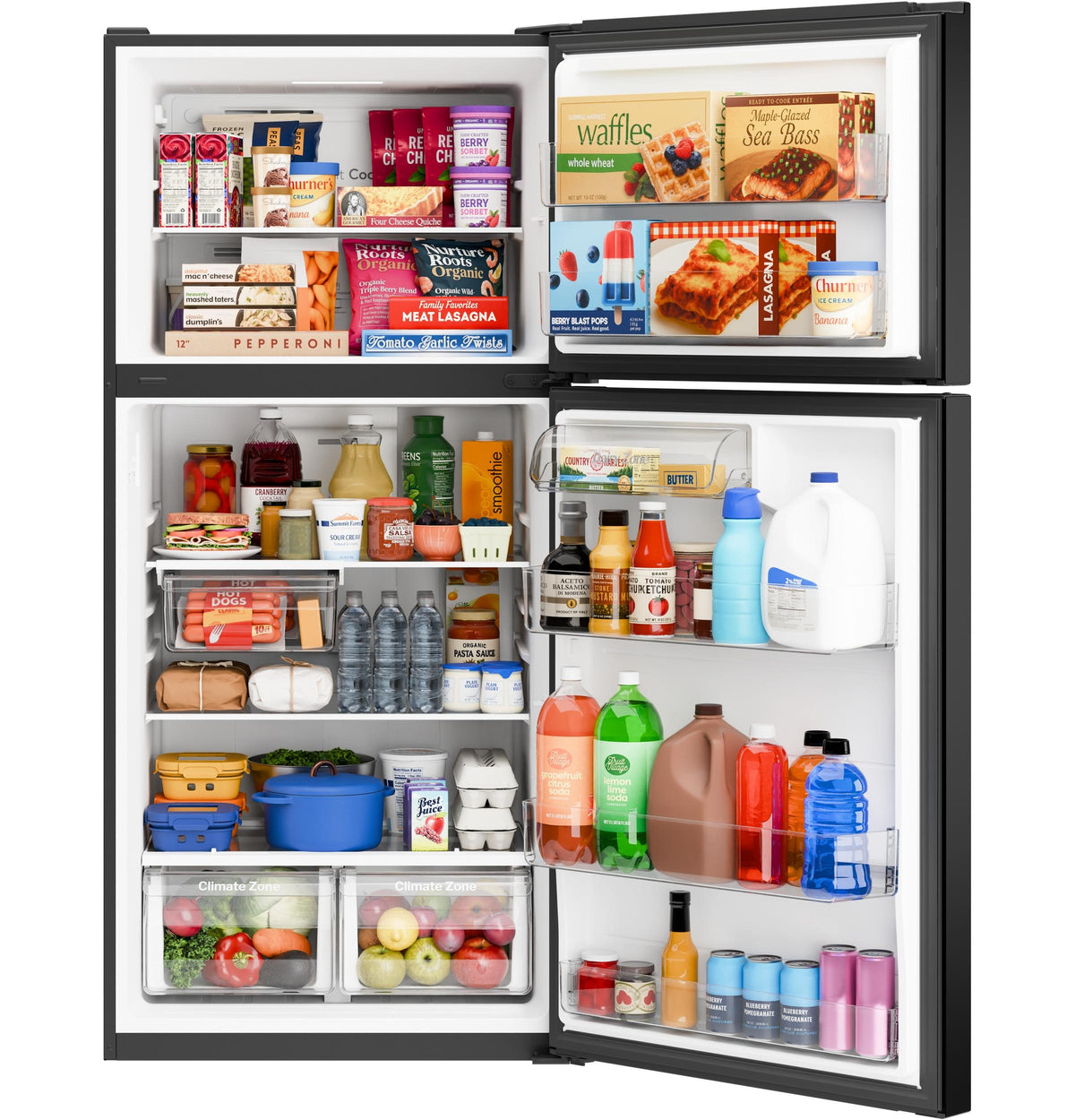 Ge Appliances GPS21KGZBB Ge® 21 Cu. Ft. Garage Ready Top-Freezer Refrigerator