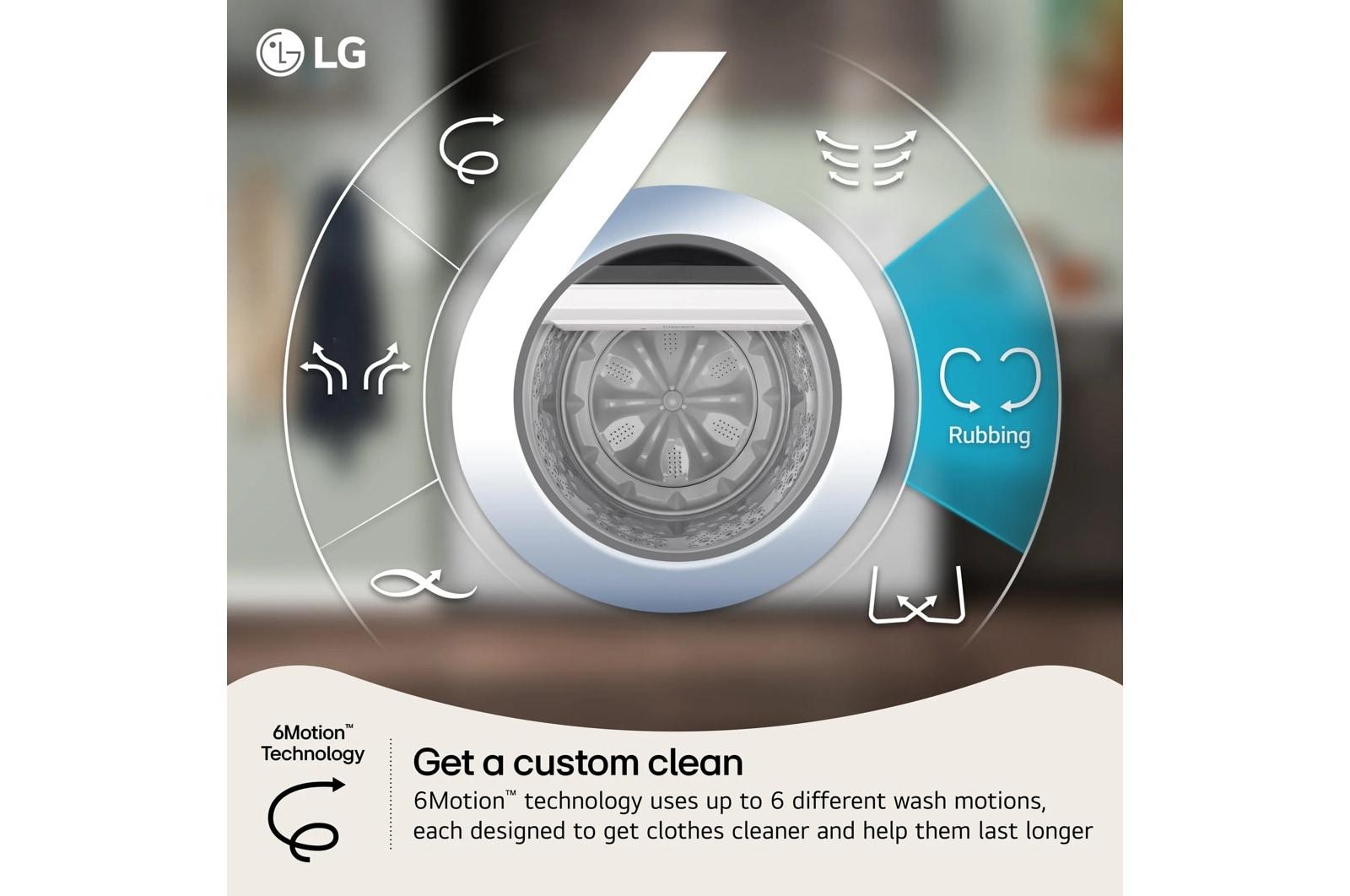 Lg WT7010CW 4.5 Cu. Ft. Ultra Large Capacity Top Load Washer With Impeller & Turbodrum™ Technology