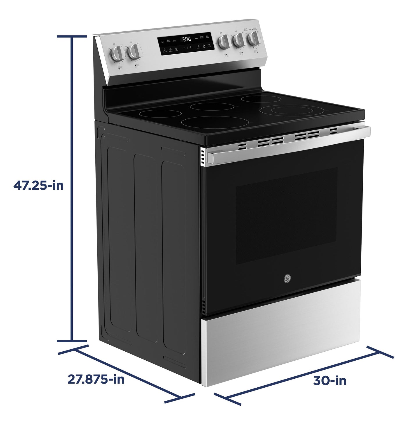 Ge Appliances GRF500SVSS Ge® Energy Star® 30" Free-Standing Electric Range With Crisp Mode