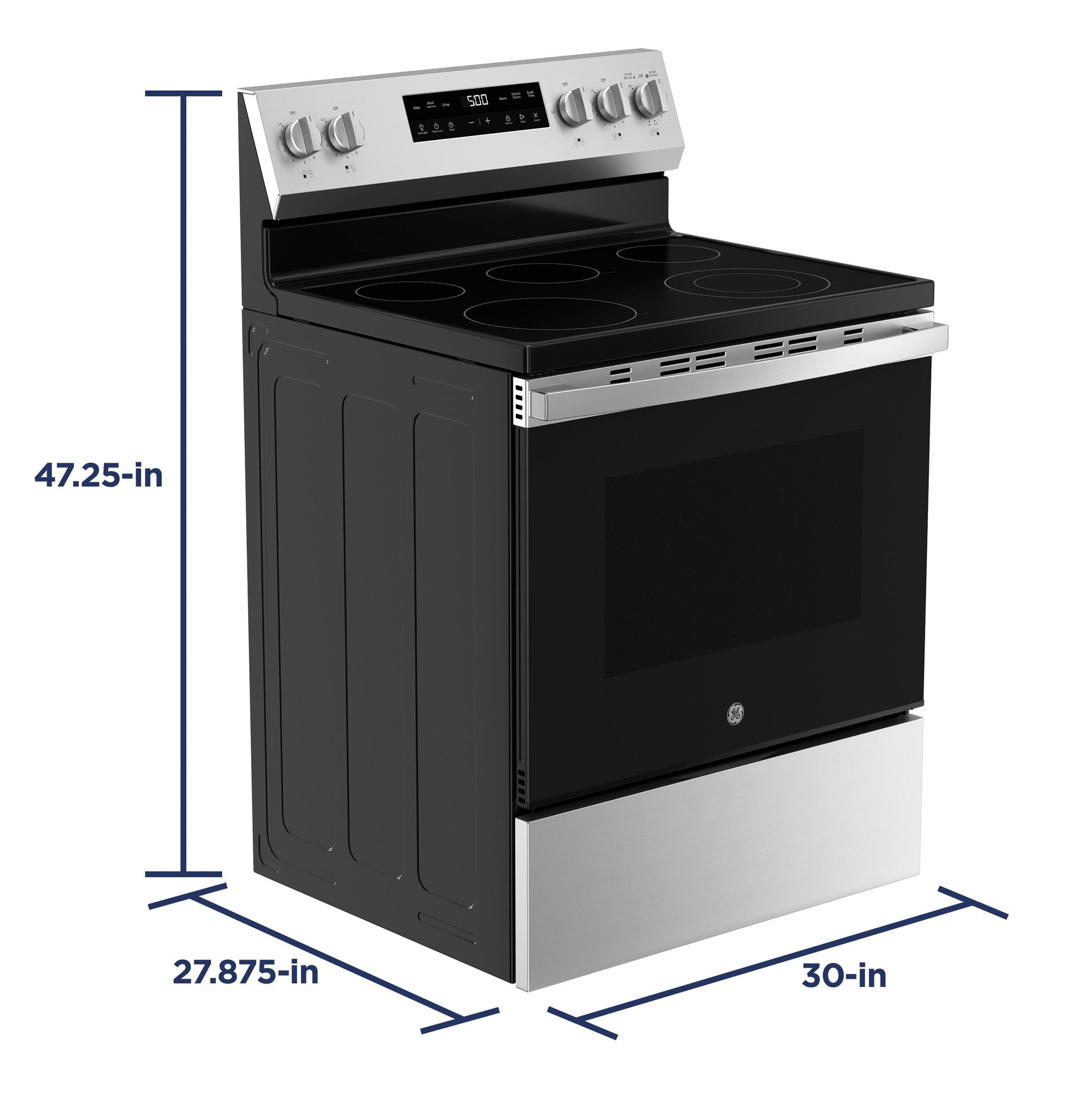 Ge Appliances GRF500SVSS Ge® Energy Star® 30" Free-Standing Electric Range With Crisp Mode