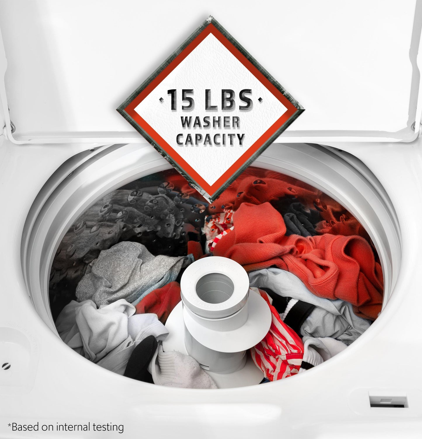 Hotpoint HTW265ASWWW Hotpoint® 4.0 Cu. Ft. Capacity Washer With Stainless Steel&#X00A0;Basket,Cold&#X00A0;Plus And Water Level&#X00A0;Control&#X200B;