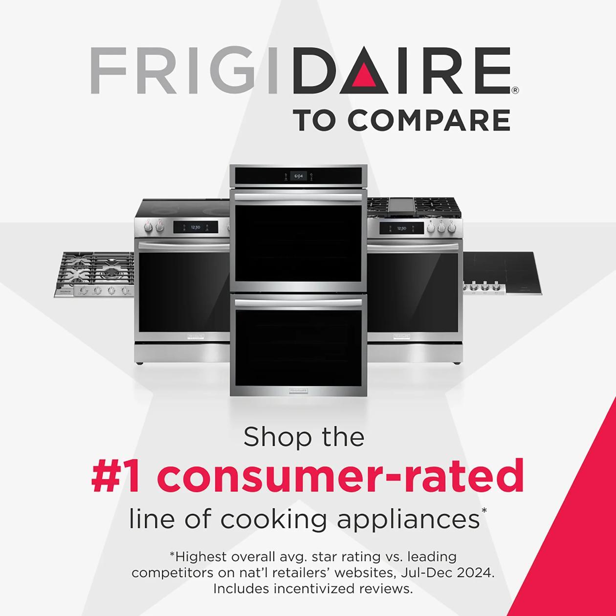 Frigidaire FCFE3082BS 30" Front Control Electric Range With Air Fry