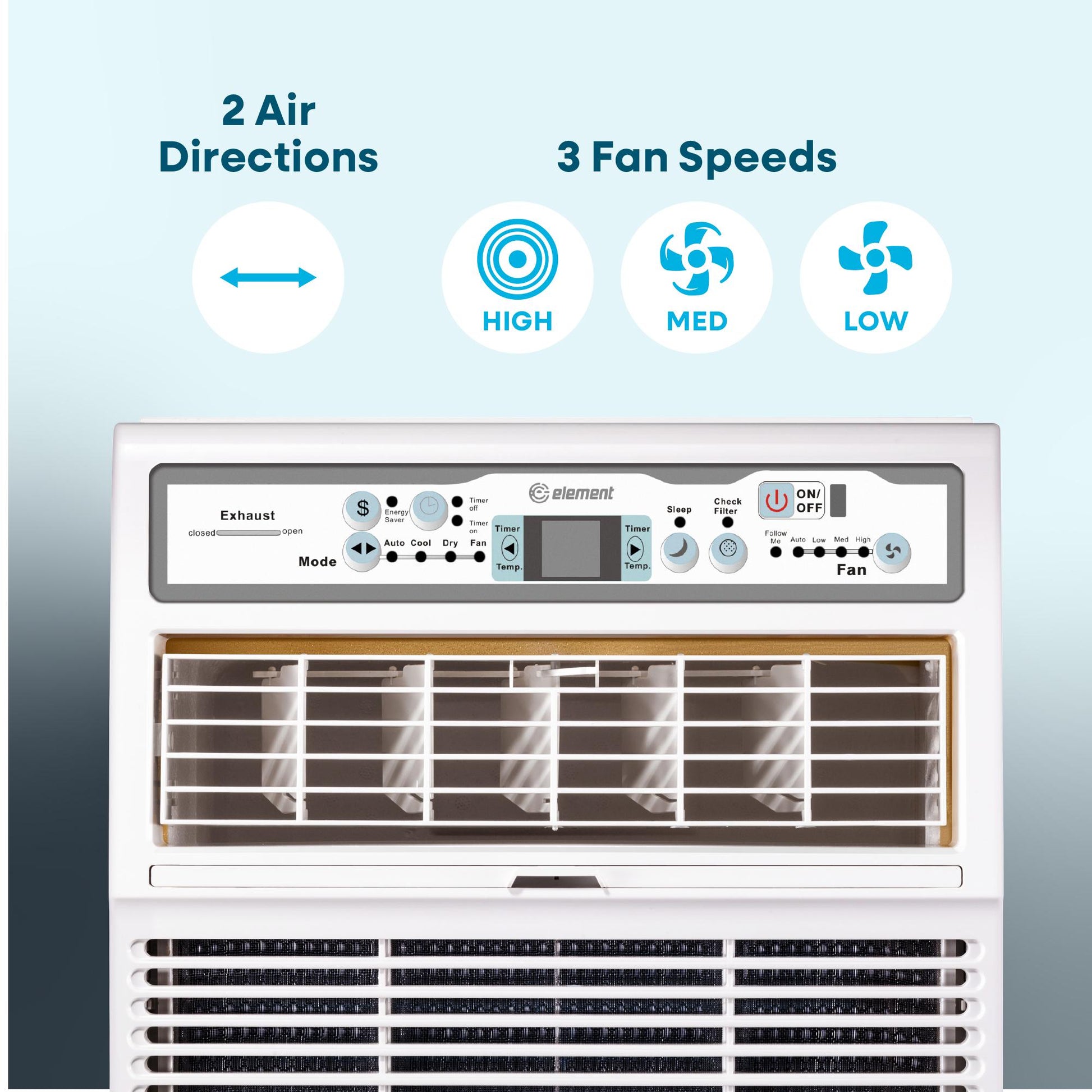 Element Appliance ESC10BE Element 10,000 Btu Window Casement Air Conditioner - White (Esc10Be)