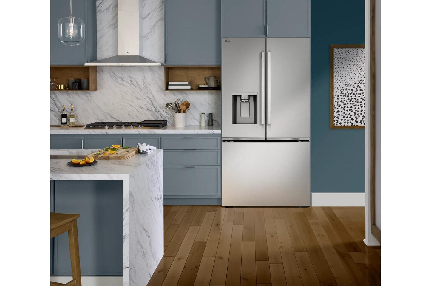 Lg LF24Z6530S Lg Counter-Depth Max™ With Zero Clearance™ 3-Door French Door Refrigerator With Thin Door Design