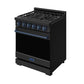 Thor Kitchen RSG30PBBLU 30 Inch Professional Gas With Precision Knob Control In Black/Blue