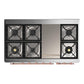 Ilve UM48FNR3BUPLP Ilve Um48Fnr3Buplp Majestic Iii 48 Inch Dual Fuel Range With 8 Burners And Griddle, Dual Function Burner Up To 25,000 Btu (Liquid Propane, Triple Glass Door, Burgundy, Copper)