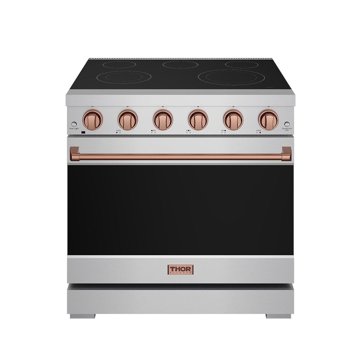 Thor Kitchen RSE36PRSG 36 Inch Professional Electric Range In Stainless Steel/Rose Gold Gordon Ramsay Series