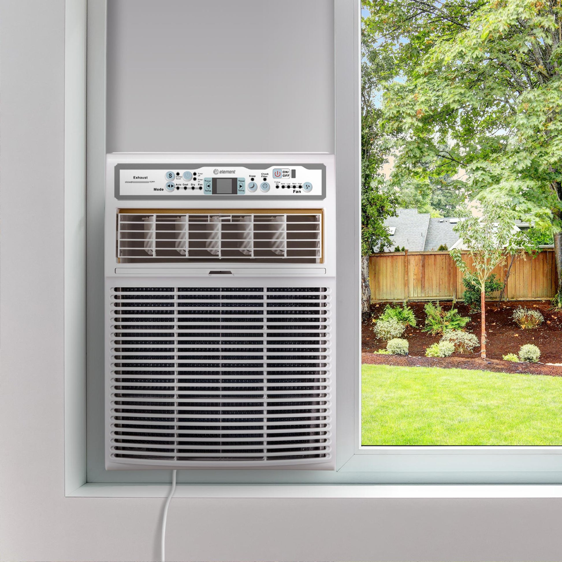 Element Appliance ESC10BE Element 10,000 Btu Window Casement Air Conditioner - White (Esc10Be)