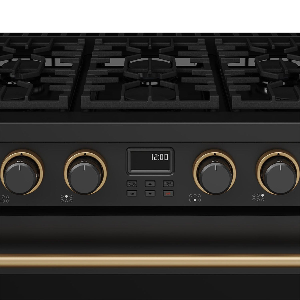 Thor Kitchen ARG36BBRZ 36 Inch Gas Range In Black And Bronze- Contemporary Professional