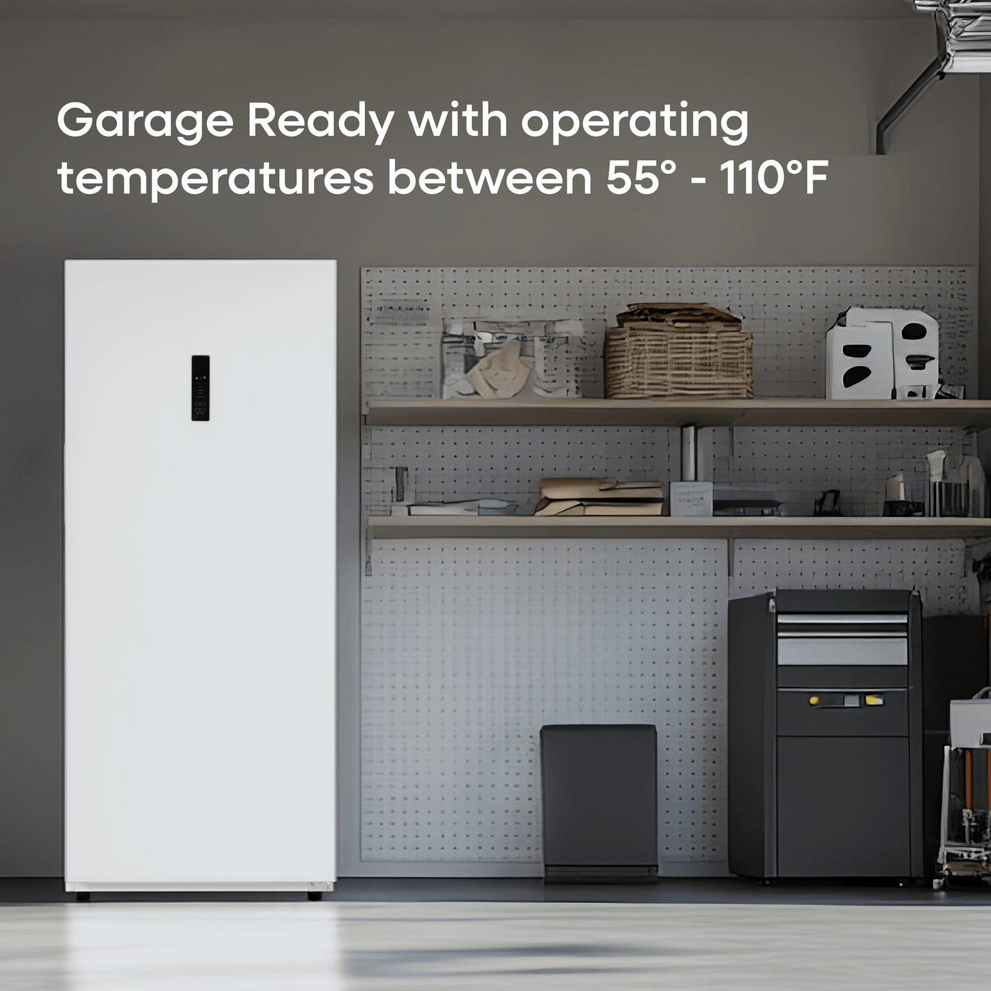 Element Appliance EUF14CEEW Element 14.0 Cu. Ft. Upright Convertible Freezer/Refrigerator - White, Energy Star (Euf14Ceew)