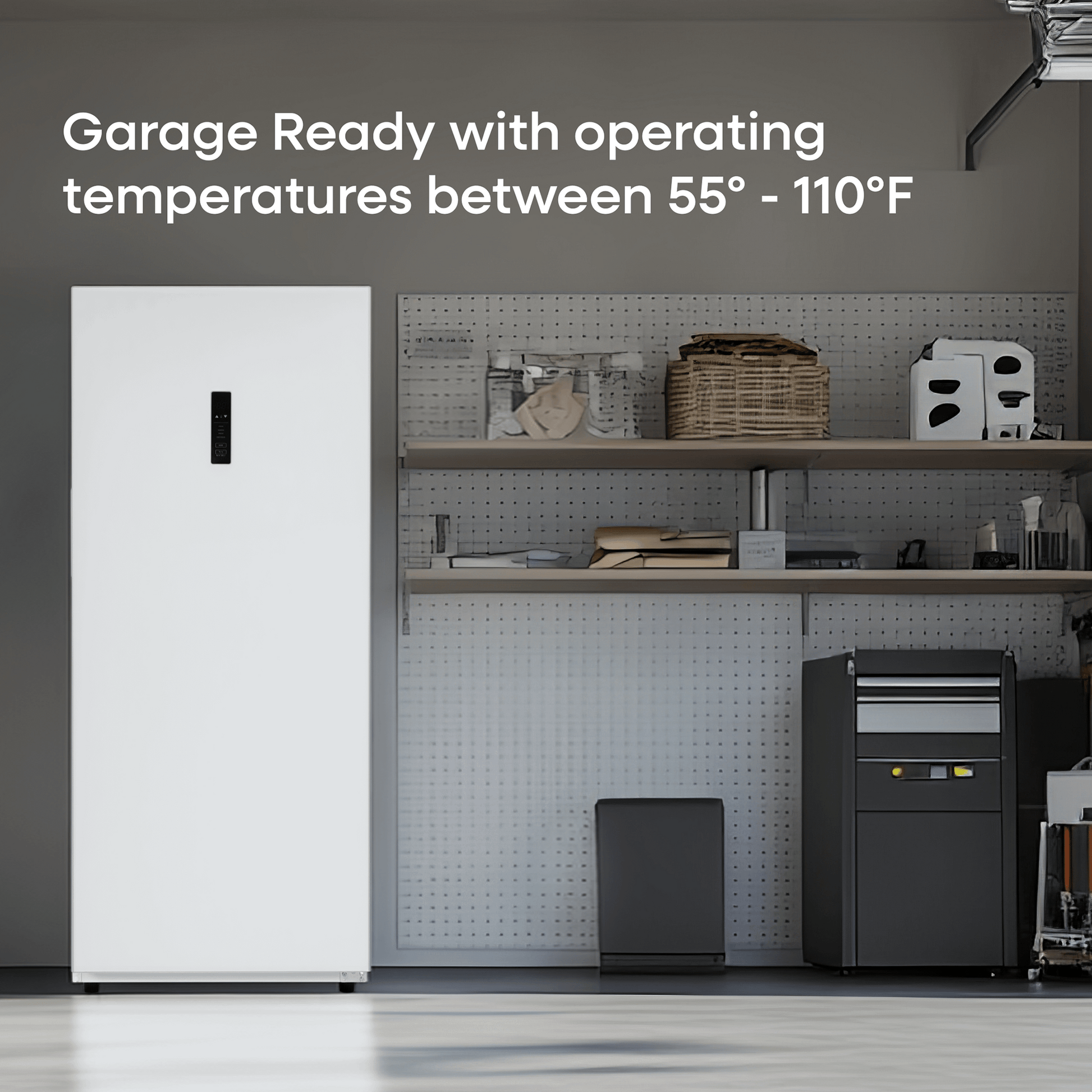 Element Appliance EUF14CEEW Element 14.0 Cu. Ft. Upright Convertible Freezer/Refrigerator - White, Energy Star (Euf14Ceew)