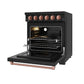 Thor Kitchen RSE30PBRSG 30 Inch Professional Electric Range With Precision Knob Control In Black And Rose Gold Gordon Ramsay Series