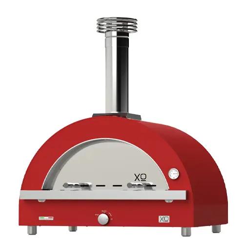 Xo Appliance XOPIZZA4HRON 40" Hybrid Gas & Wood Oven In Rosso (Red)