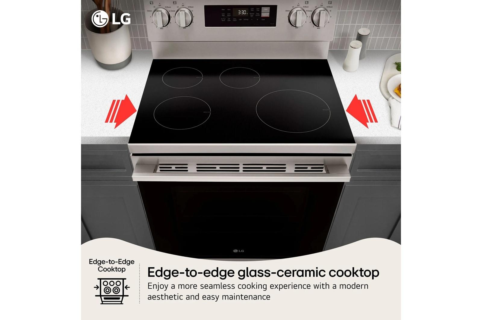Lg LREN6321VE 6.3 Cu. Ft. Smart Wi-Fi Enabled Electric Range With Air Fry & Easyclean®