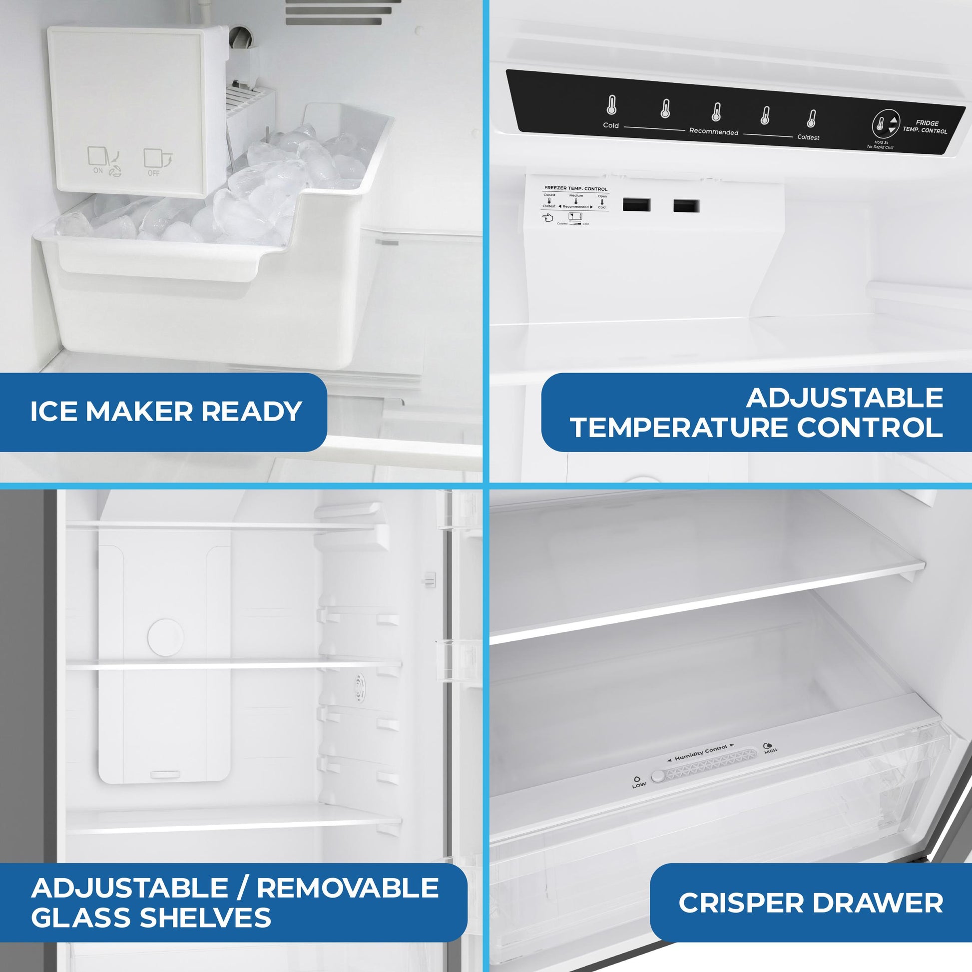 Avanti AVFF146DLJ0SS Avanti Frost-Free Apartment Size Garage-Ready Refrigerator, 14.6 Cu. Ft. Capacity, In Stainless Steel (Avff146Dlj0Ss)