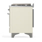 Ilve UM60FSNR3AWC Ilve Um60Fsnr3Awc Majestic Iii 60 Inch Dual Fuel Range With 7 Burners, Griddle And French Top, Dual Function Burner With Up To 25,000 Btu (Natural Gas, Triple Glass Door, Antique White, Chrome)