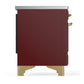 Ilve UMIB36NR3BUG Ilve Umib36Nr3Bug Majestic Iii 36 Inch Induction Range With 6 Elements, 3.5 Cu. Ft. Total Oven Capacity (Triple Glass Door, Burgundy, Brass)