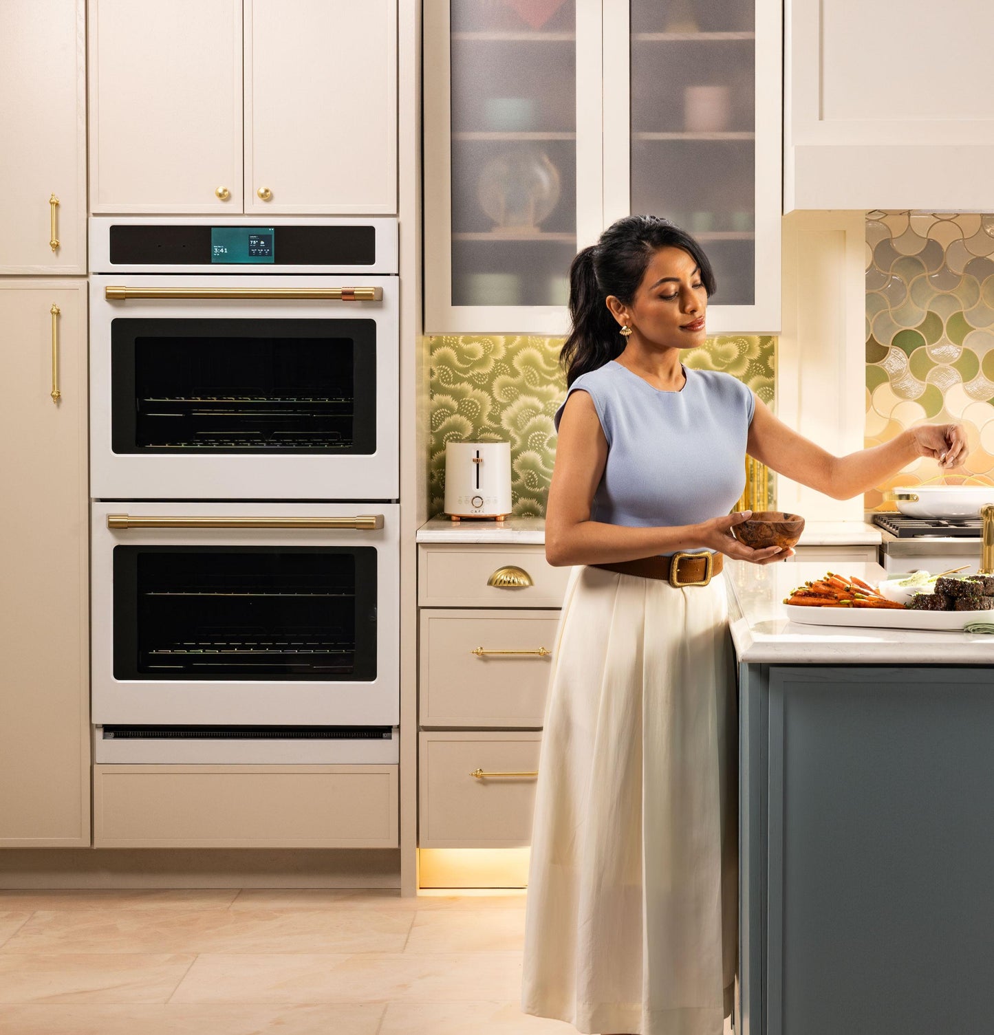 Cafe CTD90DP4ZW2 Café™ Professional Series 30" Smart Built-In Convection Double Wall Oven