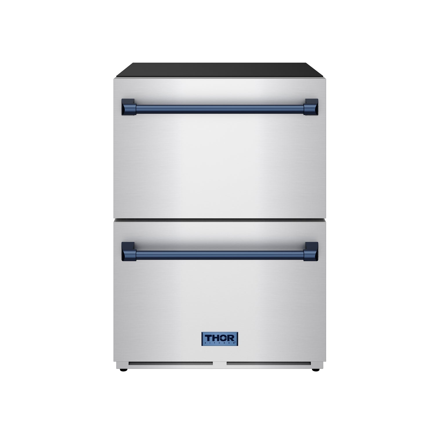 Thor Kitchen RF24UBLU 24 Inch Undercounter Built-In Or Freestanding Drawer Refrigerator - Stainless Steel/Blue Gordon Ramsay Series