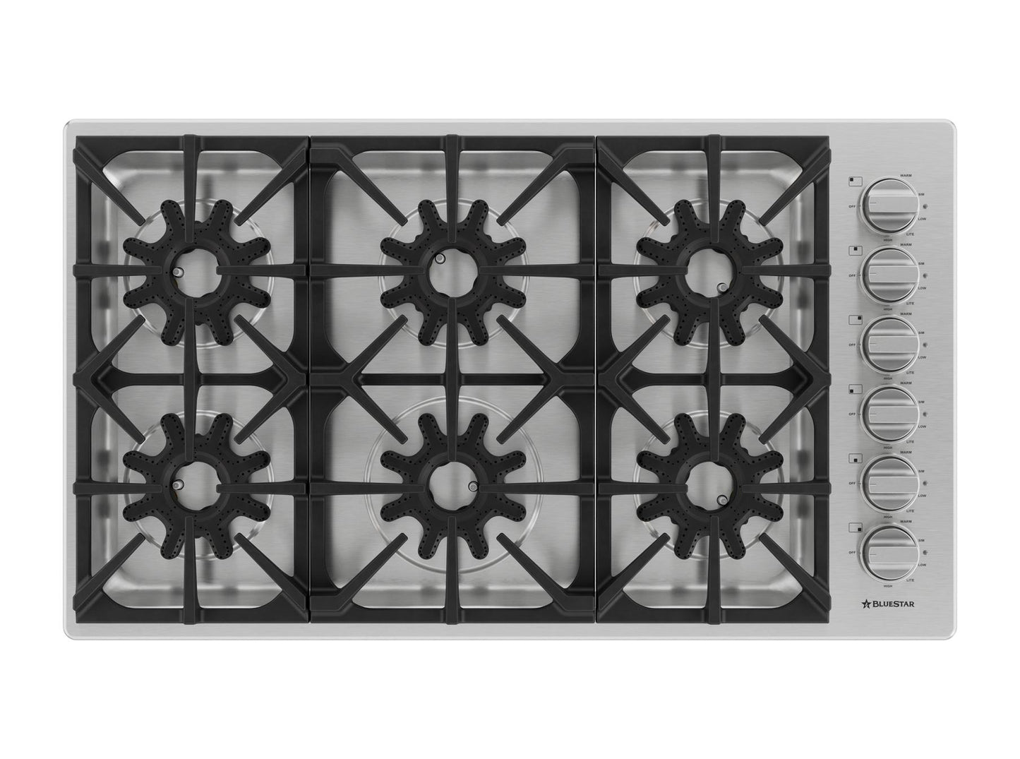 Bluestar BSDCTX8366B 36" X-8 Cooktop
