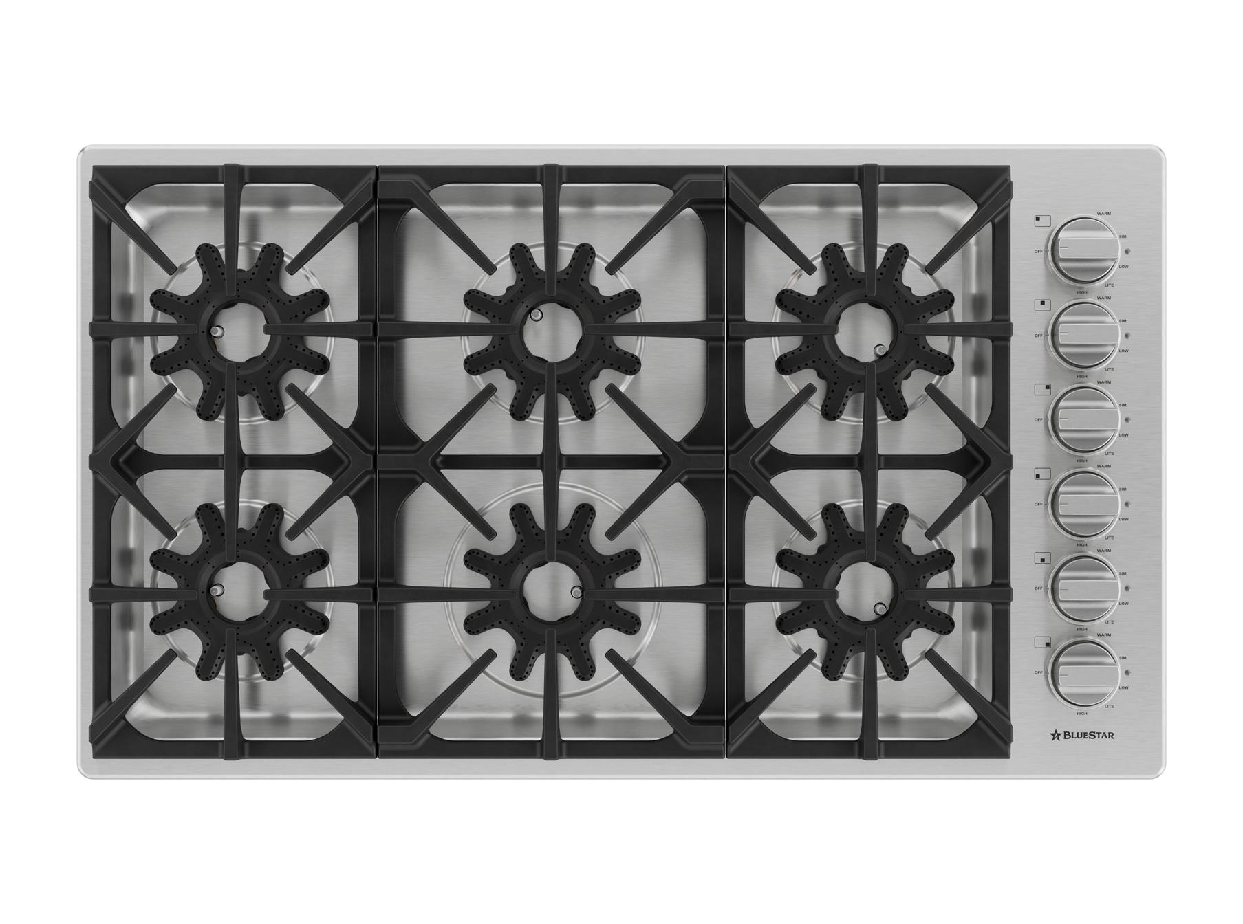 Bluestar BSDCTX8366B 36" X-8 Cooktop